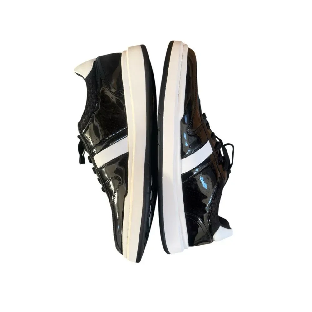Stacy Adams Cashton Black Patent Sneakers | Men’s 13 | NIB